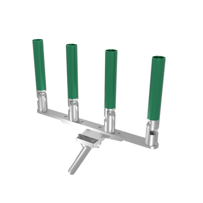 QUAD HORIZONTAL TREE ROD HOLDER WITH GIMBAL