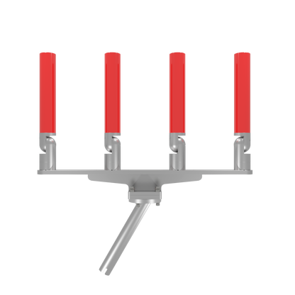 QUAD HORIZONTAL TREE ROD HOLDER WITH GIMBAL