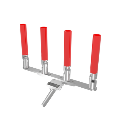 QUAD HORIZONTAL TREE ROD HOLDER WITH GIMBAL