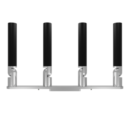 QUAD HORIZONTAL TREE ROD HOLDER WITH LOW PROFILE MOUNT