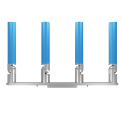 QUAD HORIZONTAL TREE ROD HOLDER WITH LOW PROFILE MOUNT