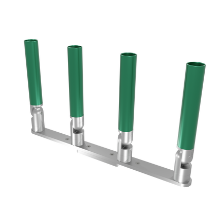 QUAD HORIZONTAL TREE ROD HOLDER WITH LOW PROFILE MOUNT