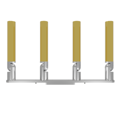 QUAD HORIZONTAL TREE ROD HOLDER WITH LOW PROFILE MOUNT