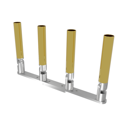 QUAD HORIZONTAL TREE ROD HOLDER WITH LOW PROFILE MOUNT