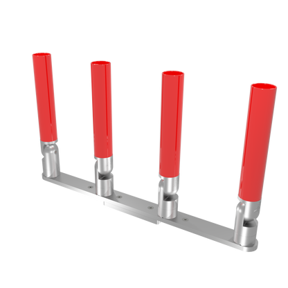 QUAD HORIZONTAL TREE ROD HOLDER WITH LOW PROFILE MOUNT