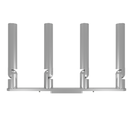 QUAD HORIZONTAL TREE ROD HOLDER WITH LOW PROFILE MOUNT