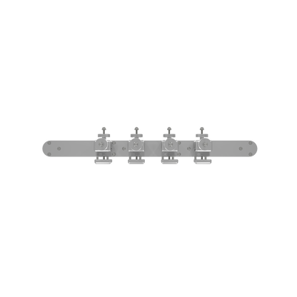 Quad Tube Rod Holder Tree with Pontoon Mount (Horizontal)