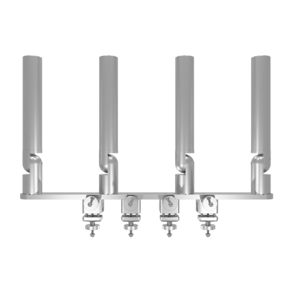 Quad Tube Rod Holder Tree with Pontoon Mount (Horizontal)