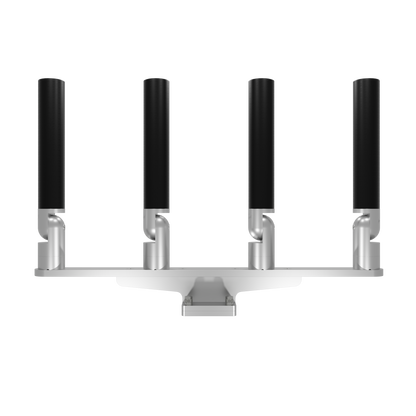 QUAD HORIZONTAL TREE ROD HOLDER WITH MOUNT