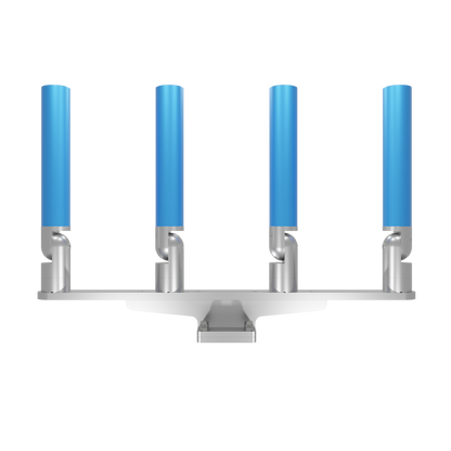 QUAD HORIZONTAL TREE ROD HOLDER WITH MOUNT