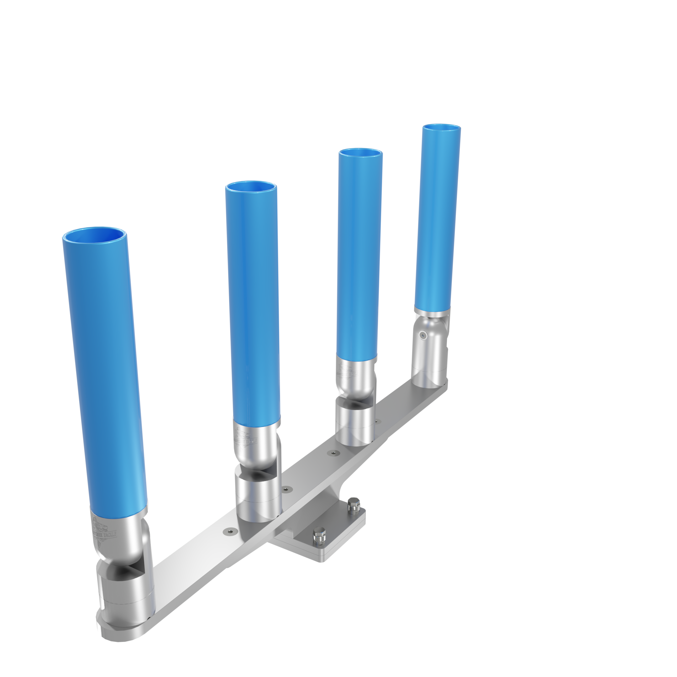 Quad Horizontal Tree Rod Holder with Mount – Durable & Versatile – Muddycreek Tackle