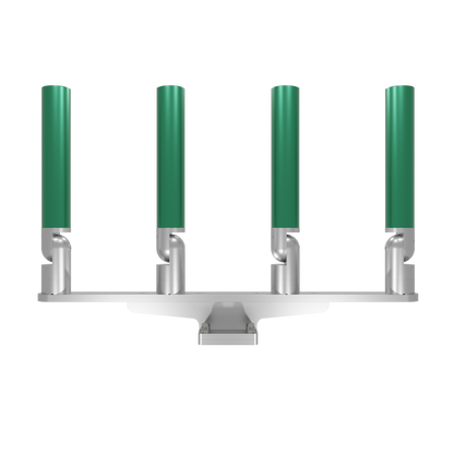 QUAD HORIZONTAL TREE ROD HOLDER WITH MOUNT