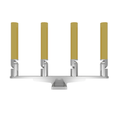 QUAD HORIZONTAL TREE ROD HOLDER WITH MOUNT