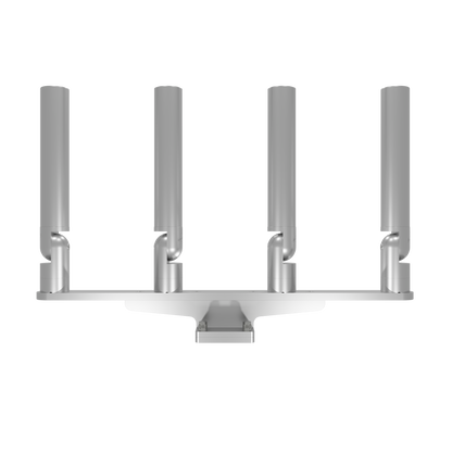 QUAD HORIZONTAL TREE ROD HOLDER WITH MOUNT