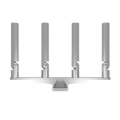 QUAD HORIZONTAL TREE ROD HOLDER WITH MOUNT