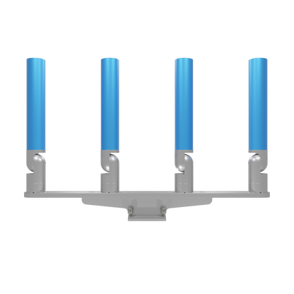 QUAD HORIZONTAL TREE ROD HOLDER WITH MOUNT