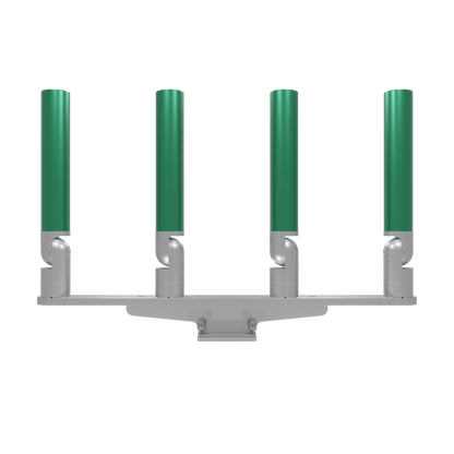 QUAD HORIZONTAL TREE ROD HOLDER WITH MOUNT