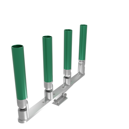 QUAD HORIZONTAL TREE ROD HOLDER WITH MOUNT