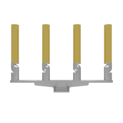 QUAD HORIZONTAL TREE ROD HOLDER WITH MOUNT