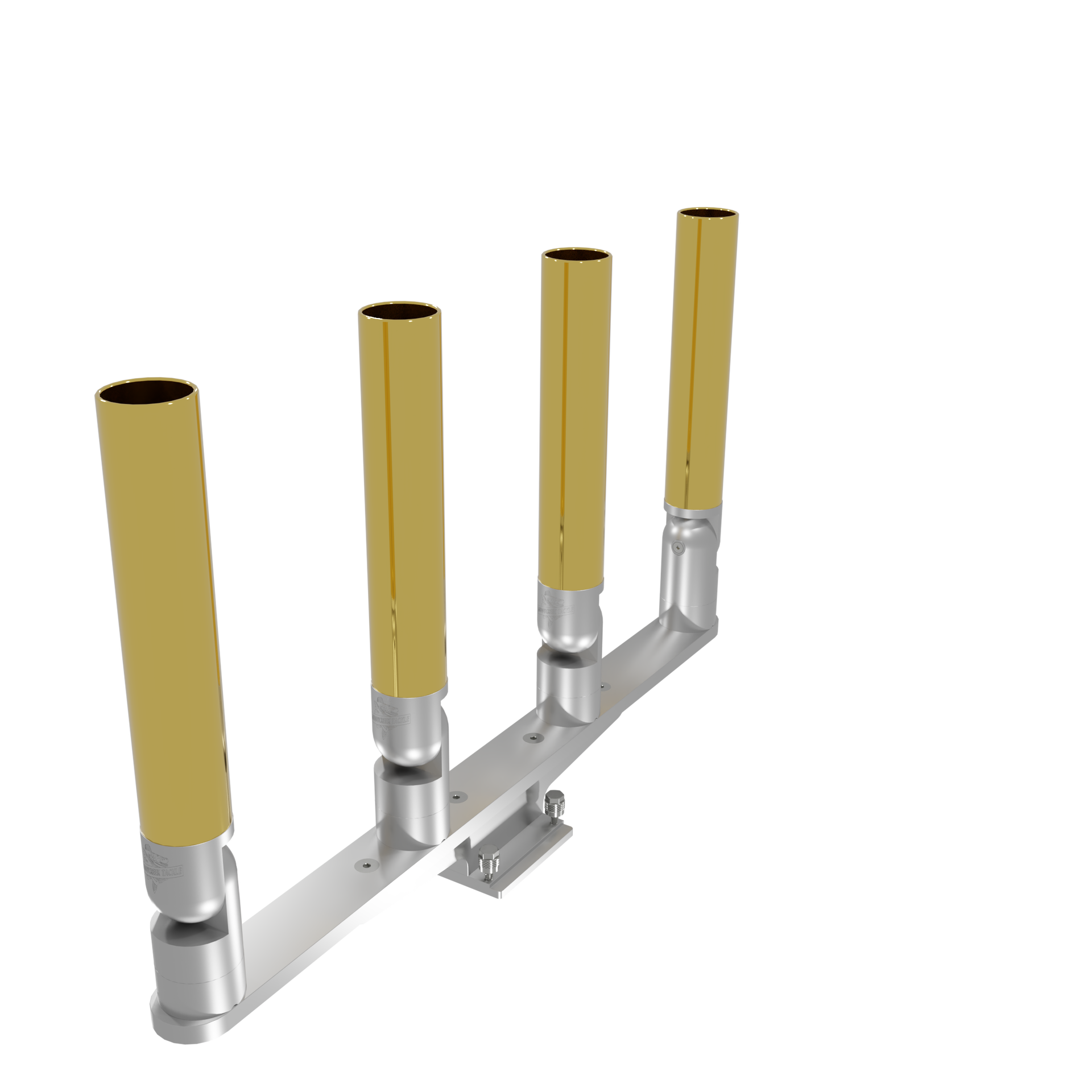 Quad Horizontal Tree Rod Holder with Mount – Durable & Versatile GOLD / STANDARD