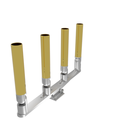 QUAD HORIZONTAL TREE ROD HOLDER WITH MOUNT