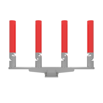 QUAD HORIZONTAL TREE ROD HOLDER WITH MOUNT