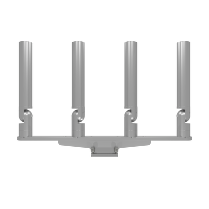 QUAD HORIZONTAL TREE ROD HOLDER WITH MOUNT