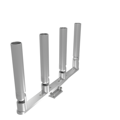 QUAD HORIZONTAL TREE ROD HOLDER WITH MOUNT