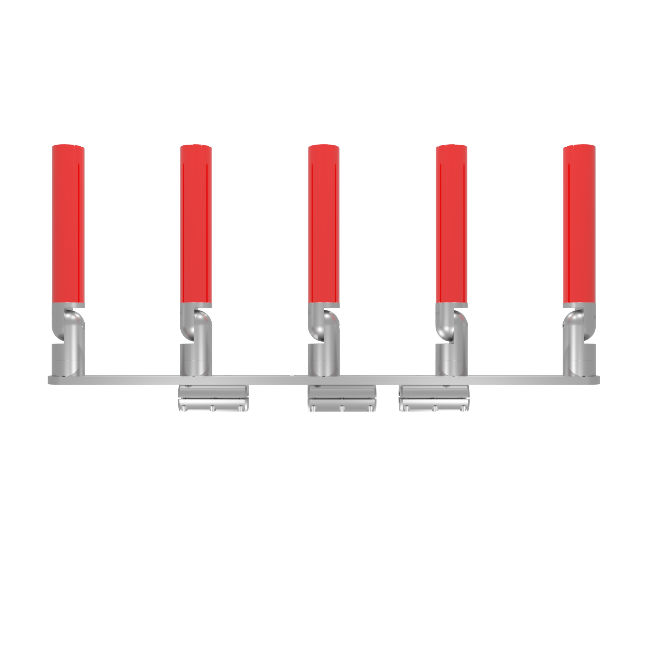 QUINT HORIZONTAL TREE ROD HOLDER WITH CLAMSHELL