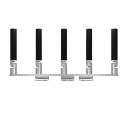 QUINT HORIZONTAL TREE ROD HOLDER WITH CLAMSHELL