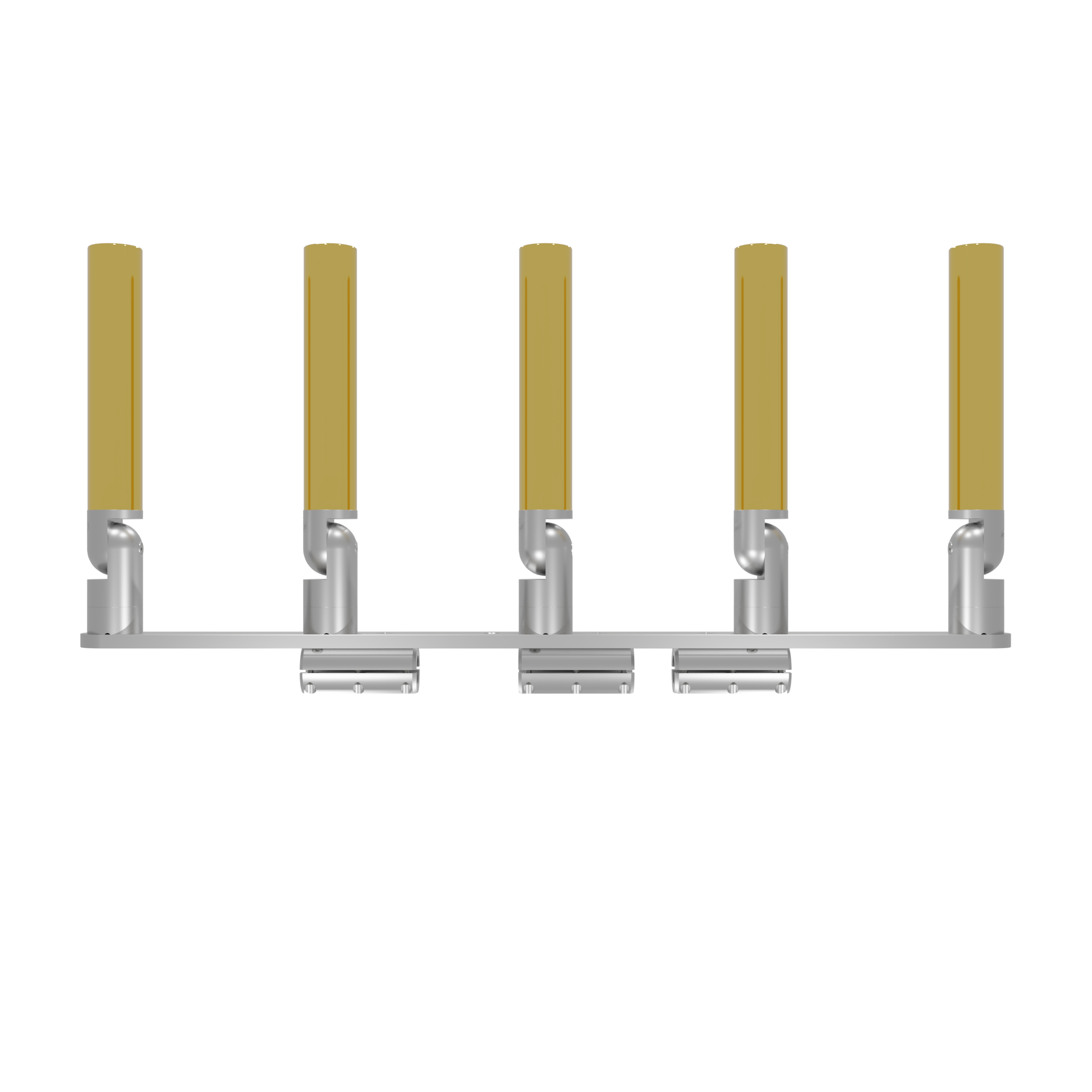 QUINT HORIZONTAL TREE ROD HOLDER WITH CLAMSHELL