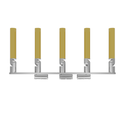 QUINT HORIZONTAL TREE ROD HOLDER WITH CLAMSHELL