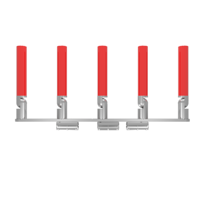 QUINT HORIZONTAL TREE ROD HOLDER WITH CLAMSHELL