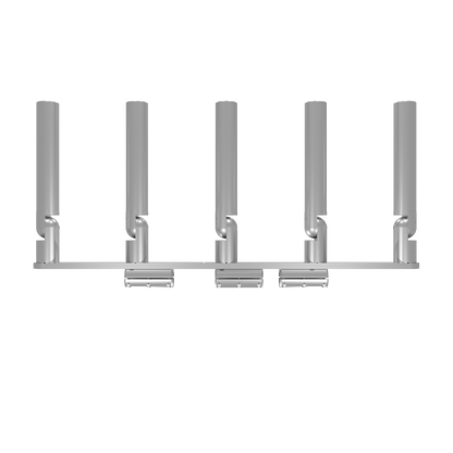 QUINT HORIZONTAL TREE ROD HOLDER WITH CLAMSHELL