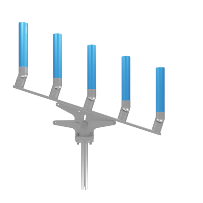 QUINT ARTICULATING TREE ROD HOLDER WITH GIMBAL