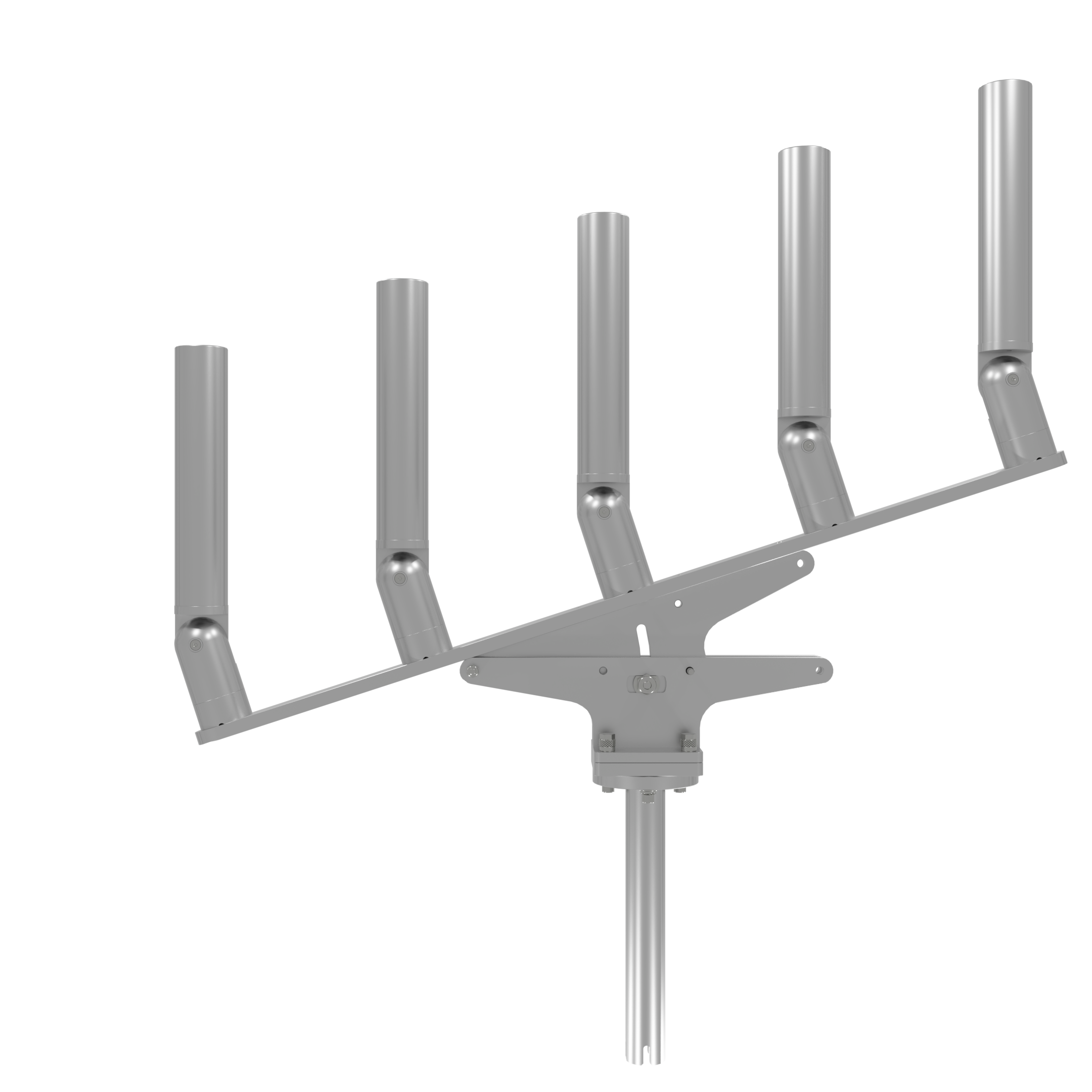 QUINT ARTICULATING TREE ROD HOLDER WITH GIMBAL