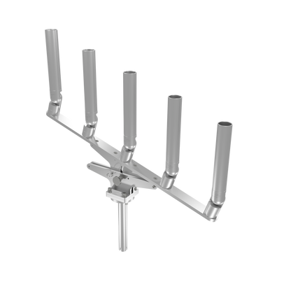 QUINT ARTICULATING TREE ROD HOLDER WITH GIMBAL