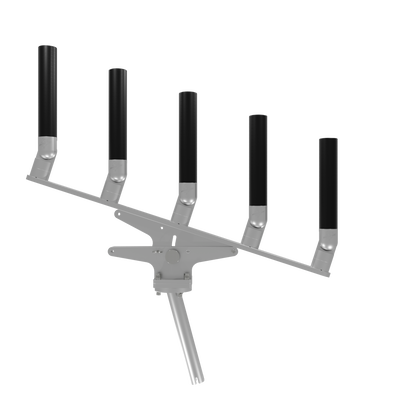 QUINT ARTICULATING TREE ROD HOLDER WITH GIMBAL