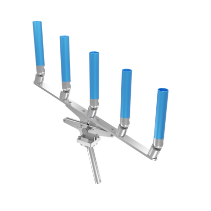 QUINT ARTICULATING TREE ROD HOLDER WITH GIMBAL