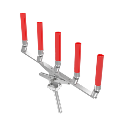 QUINT ARTICULATING TREE ROD HOLDER WITH GIMBAL