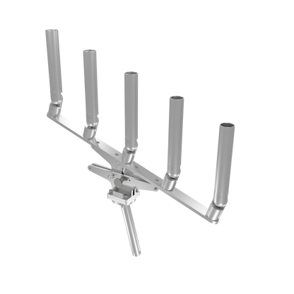 QUINT ARTICULATING TREE ROD HOLDER WITH GIMBAL