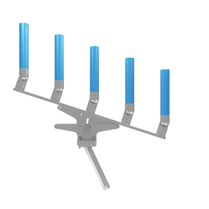 QUINT ARTICULATING TREE ROD HOLDER WITH GIMBAL