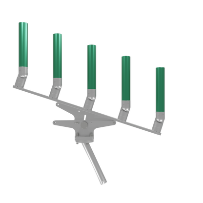 QUINT ARTICULATING TREE ROD HOLDER WITH GIMBAL