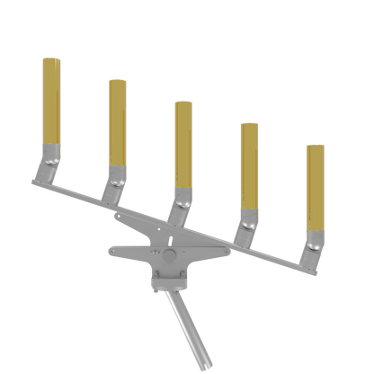 QUINT ARTICULATING TREE ROD HOLDER WITH GIMBAL