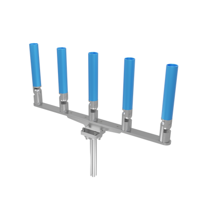 QUINT HORIZONTAL TREE ROD HOLDER WITH GIMBAL