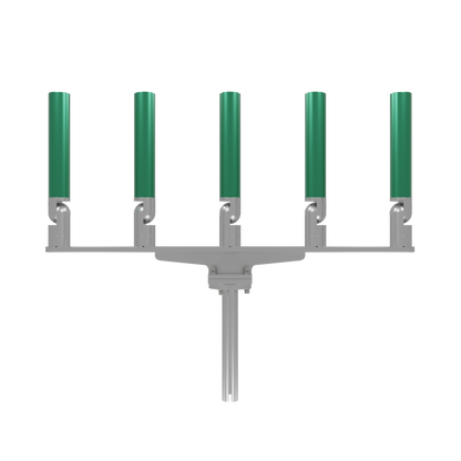 QUINT HORIZONTAL TREE ROD HOLDER WITH GIMBAL