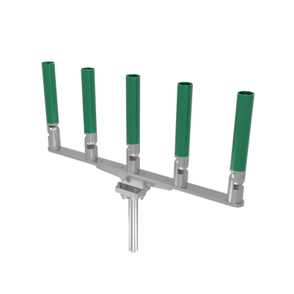 QUINT HORIZONTAL TREE ROD HOLDER WITH GIMBAL