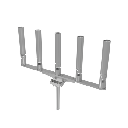 QUINT HORIZONTAL TREE ROD HOLDER WITH GIMBAL