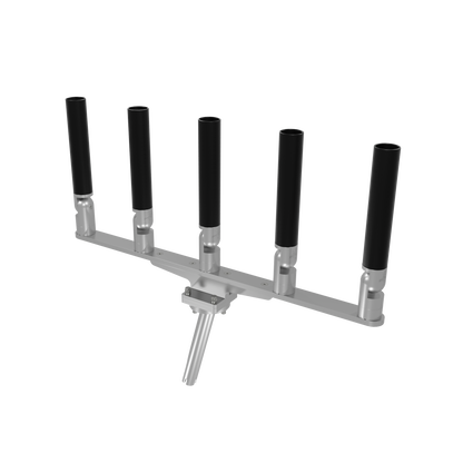 QUINT HORIZONTAL TREE ROD HOLDER WITH GIMBAL