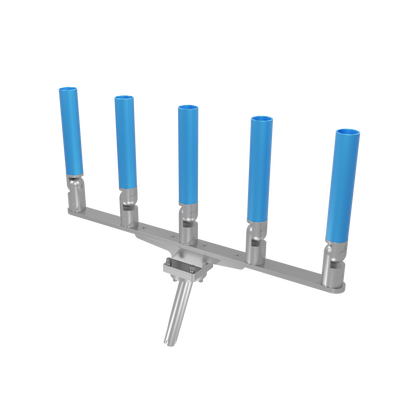 QUINT HORIZONTAL TREE ROD HOLDER WITH GIMBAL